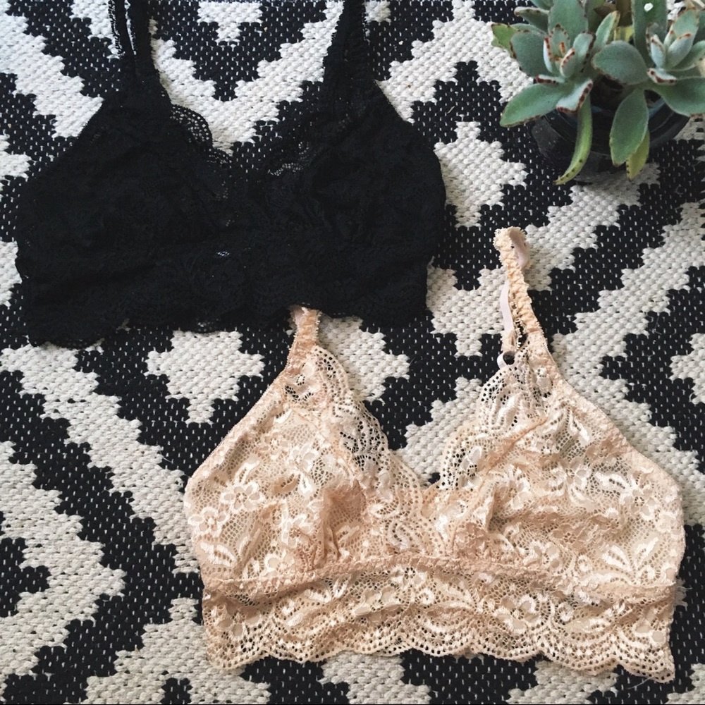 NWOT Set of Two Lace Bralettes
